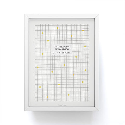 Hello Twiggs Grid and Dots Framed Mini Art Print