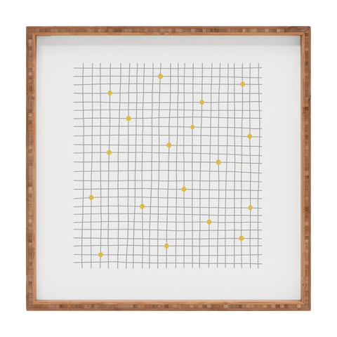 Hello Twiggs Grid and Dots Square Tray