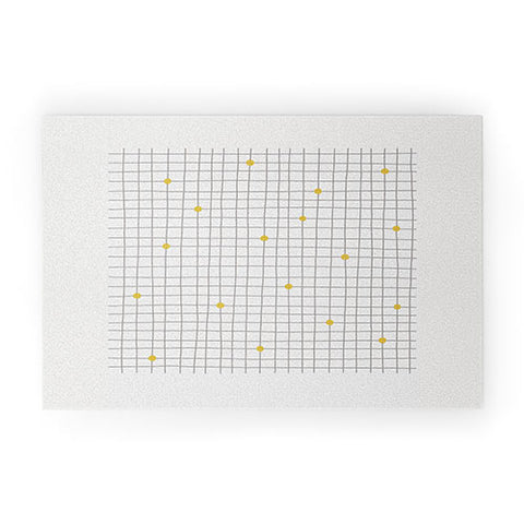 Hello Twiggs Grid and Dots Welcome Mat