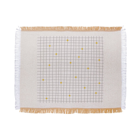 Hello Twiggs Grid and Dots Throw Blanket