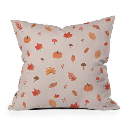 Hello Twiggs Happy Fall Outdoor Throw Pillow