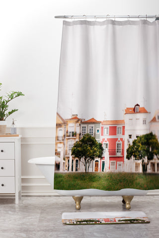 Hello Twiggs In Lisbon Shower Curtain And Mat