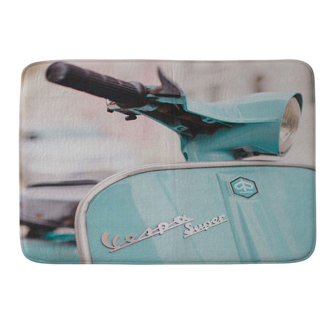 Hello Twiggs Mint Vespa Memory Foam Bath Mat