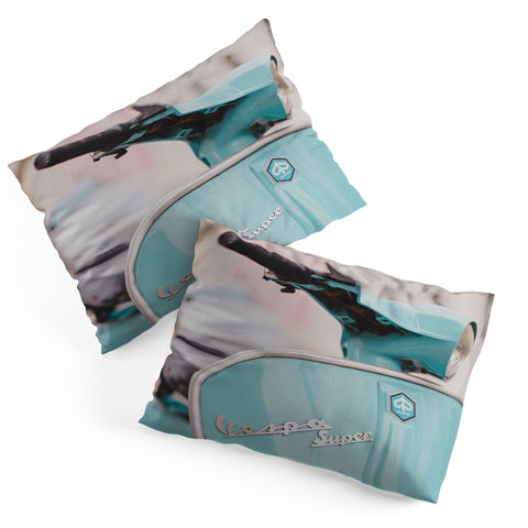 Hello Twiggs Mint Vespa Pillow Shams