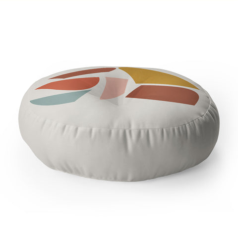 Hello Twiggs Modern Abstract Floor Pillow Round