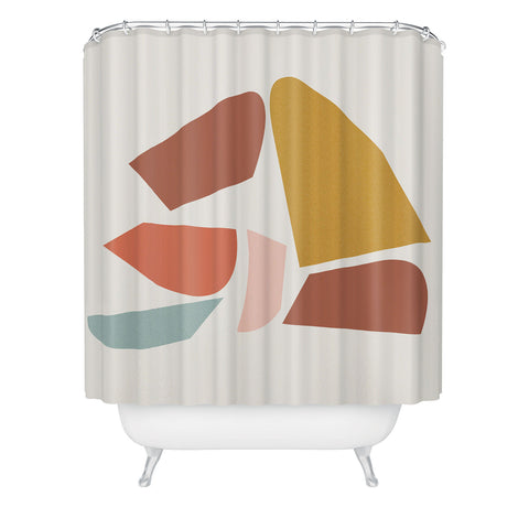 Hello Twiggs Modern Abstract Shower Curtain