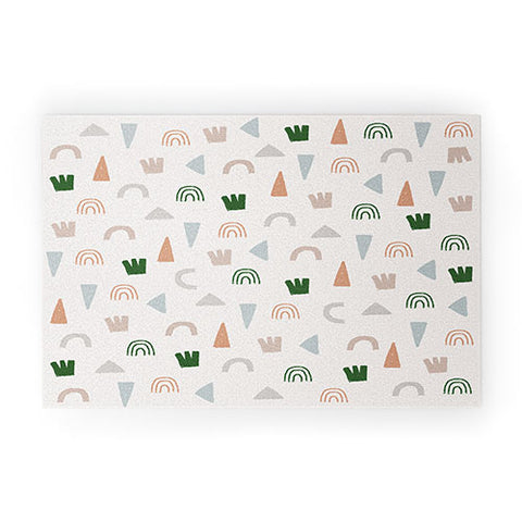 Hello Twiggs Modern Shapes Welcome Mat