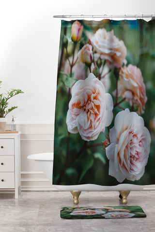 Hello Twiggs Moody Roses II Shower Curtain And Mat
