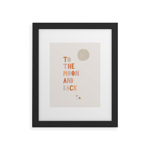 Hello Twiggs Moon and Back Framed Art Print