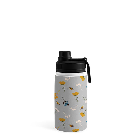 Hello Twiggs Moths and Flowers Water Bottle