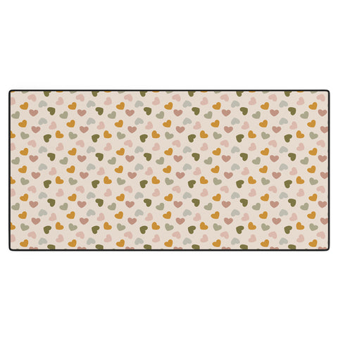 Hello Twiggs Muted Hearts Desk Mat