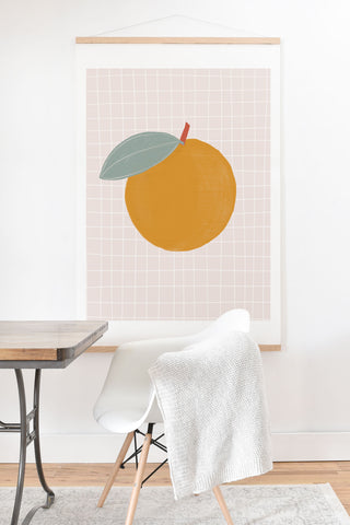 Hello Twiggs Orange Orange Art Print And Hanger