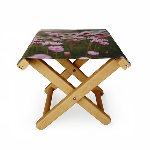 Hello Twiggs Pale Pink Flowers Folding Stool
