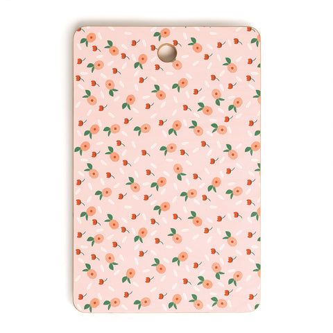 Hello Twiggs Peaches and Poppies Cutting Board Rectangle
