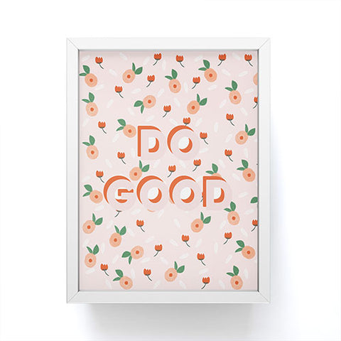 Hello Twiggs Peaches and Poppies Framed Mini Art Print