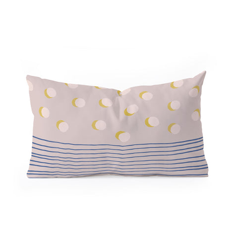 Hello Twiggs Pinecones and Stripes Oblong Throw Pillow