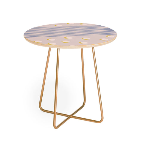 Hello Twiggs Pinecones and Stripes Round Side Table