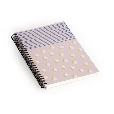 Hello Twiggs Pinecones and Stripes Spiral Notebook