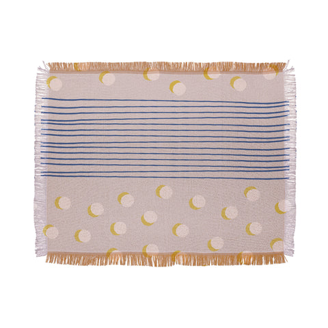 Hello Twiggs Pinecones and Stripes Throw Blanket