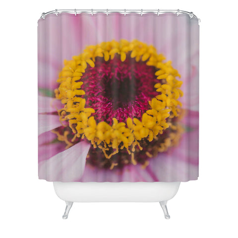 Hello Twiggs Pink Blossom Heart Shower Curtain