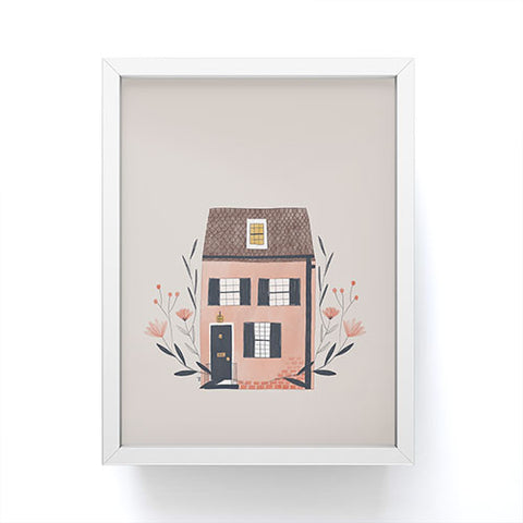 Hello Twiggs Pink Home Framed Mini Art Print