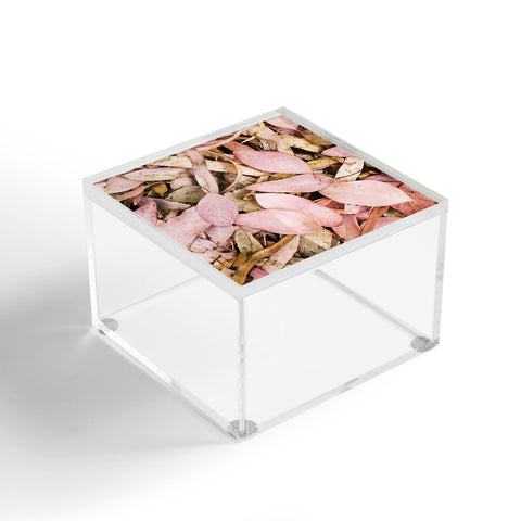 Hello Twiggs Pink Leaves Acrylic Box