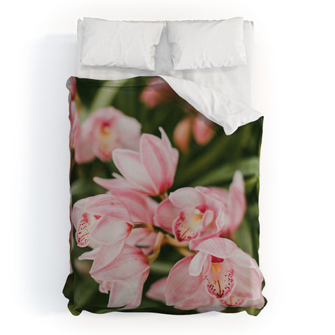 Hello Twiggs Pink Orchids Duvet Cover