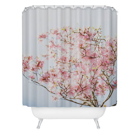 Hello Twiggs Pink Wonderland Shower Curtain