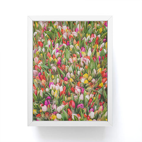 Hello Twiggs Rainbow Tulips Framed Mini Art Print