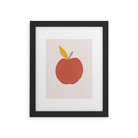 Hello Twiggs Red Apple Framed Art Print