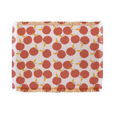 Hello Twiggs Red Apple Throw Blanket