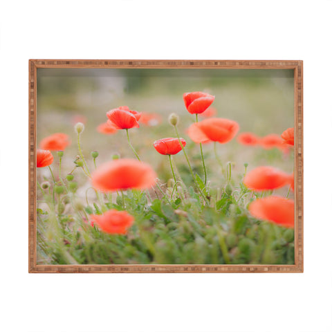 Hello Twiggs Red Poppy Rectangular Tray