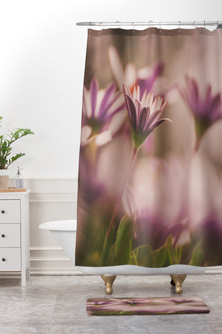 Hello Twiggs Soft Daisies Shower Curtain And Mat