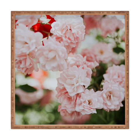 Hello Twiggs Soft Pink Roses Square Tray