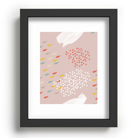 Hello Twiggs Spring Abstract Watercolor Recessed Framing Rectangle