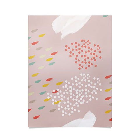 Hello Twiggs Spring Abstract Watercolor Poster