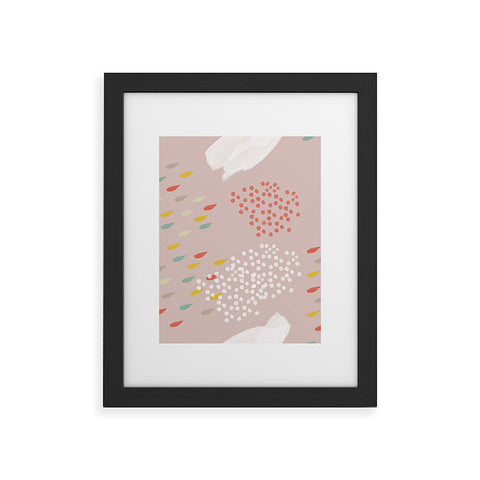 Hello Twiggs Spring Abstract Watercolor Framed Art Print