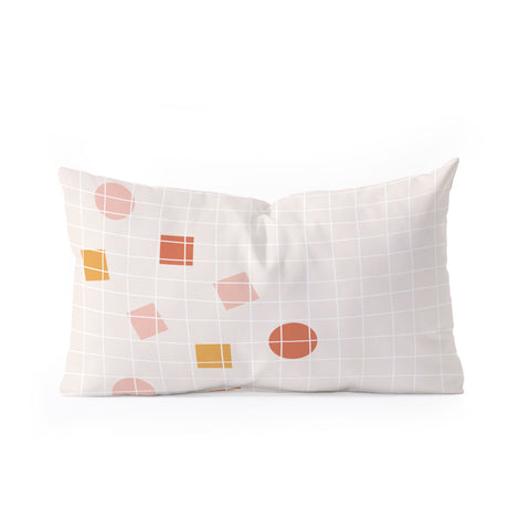 Hello Twiggs Spring Grid Oblong Throw Pillow
