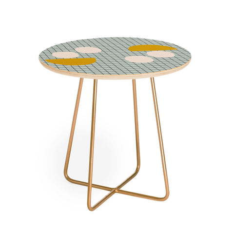 Hello Twiggs Summer Picnic Stripes Round Side Table