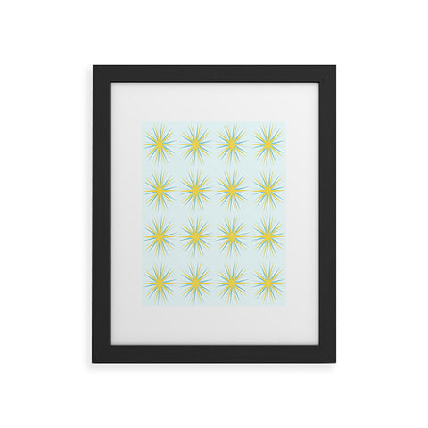 Hello Twiggs Sun Stars Framed Art Print