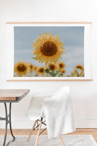 Hello Twiggs Sunflower in Seville Art Print And Hanger