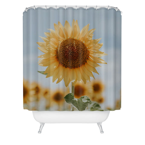 Hello Twiggs Sunflower in Seville Shower Curtain