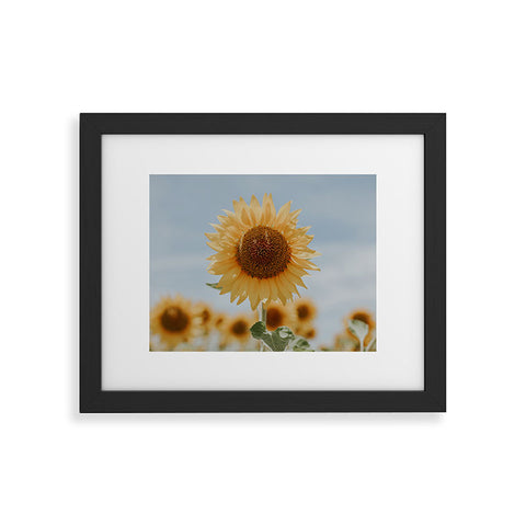 Hello Twiggs Sunflower in Seville Framed Art Print