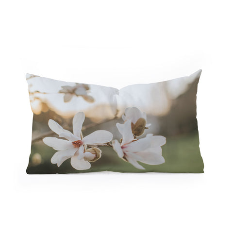 Hello Twiggs Sunset Magnolias Oblong Throw Pillow