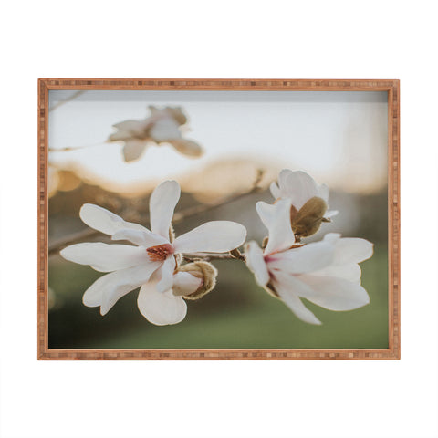 Hello Twiggs Sunset Magnolias Rectangular Tray