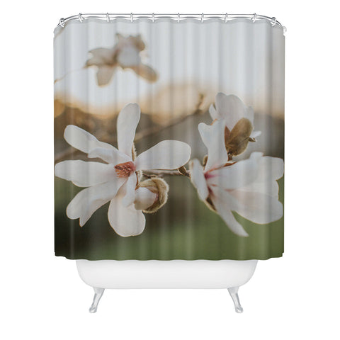 Hello Twiggs Sunset Magnolias Shower Curtain