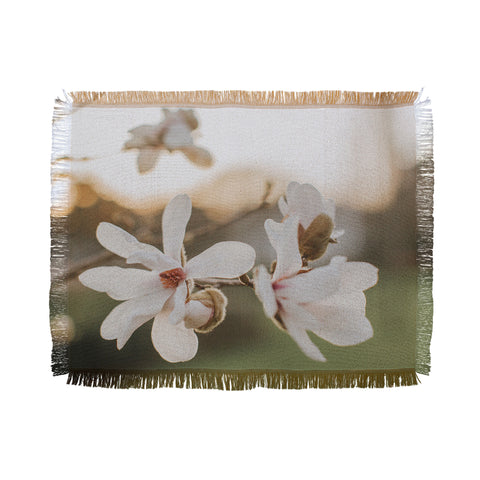 Hello Twiggs Sunset Magnolias Throw Blanket