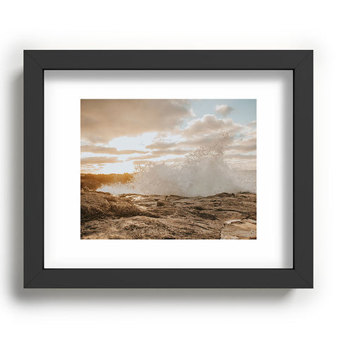 Hello Twiggs Sunset Rough Waves Recessed Framing Rectangle