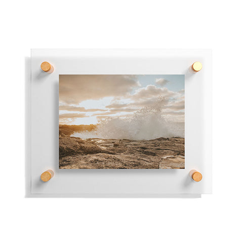 Hello Twiggs Sunset Rough Waves Floating Acrylic Print