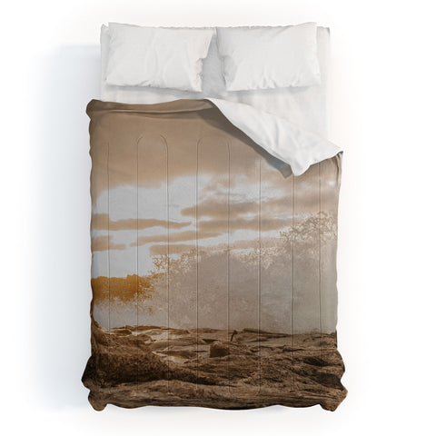 Hello Twiggs Sunset Rough Waves Comforter